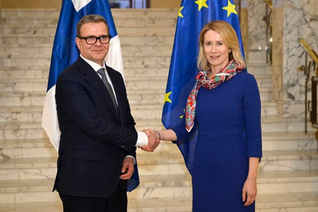 News Bilder des Tages LKS 20260205 Finnish Prime Minister Petteri Orpo and EU High Representative and Vice-President for Foreign Affairs and Security Policy Kaja Kallas meet in Helsinki, Finland, on February 5, 2026. - HEIKKI SAUKKOMAA Helsinki Finland  Copyright: xHeikkixSaukkomaax x0BYK0cBzXk
