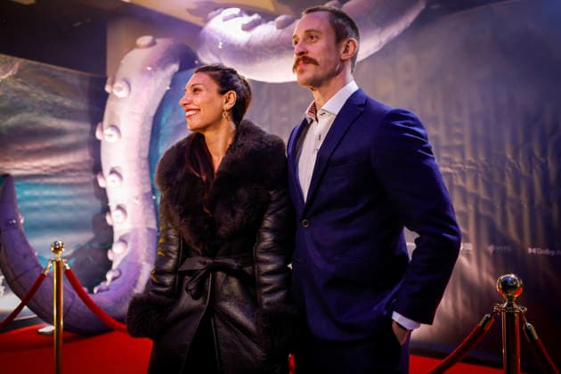 Rod loper for premieren til Kraken Oslo 20260205. Skuespillerne Sara Khorami og Mikkel Bratt Silset ankommer pa rod loper for festpremiere for filmen Kraken pa Colosseum Kino torsdag. Foto: Jonas Been Henriksen NTB Oslo Norge 7WQBlBZMUOQ EDITORIAL USE ONLY Ref:_ENT7WQBlBZMUOQ.jpg Copyright: xJonasxBeenxHenriksenx xNTBx