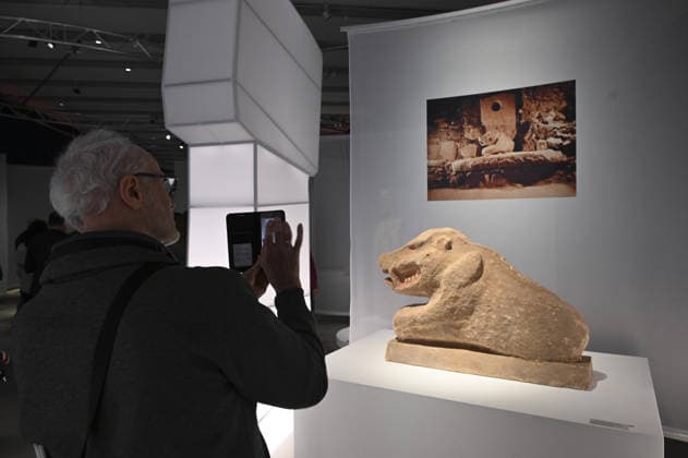 Gobeklitepe exhibition to open in Germany BERLIN, GERMANY - FEBRUARY 5: Gobeklitepe, known as the world’s oldest settlement and listed as a UNESCO World Heritage site, and the surrounding Tas Tepeler region are to be introduced with 93 selected artifacts in an exhibition in Germany, presenting the artistic expressions of early settled communities from birth and daily life to death across eight thematic sections, ahead of its opening in Berlin, Germany, on February 5, 2026. Halil Sagirkaya Anadolu Berlin Germany. Editorial use only. Please get in touch for any other usage.  Copyright: x2026xAnadoluxHalilxSagirkayax