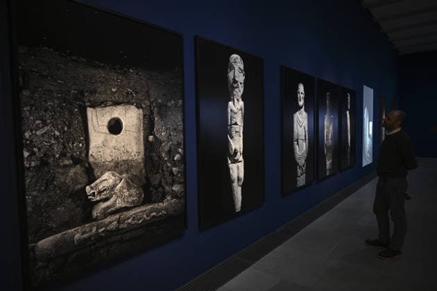 Gobeklitepe exhibition to open in Germany BERLIN, GERMANY - FEBRUARY 5: Gobeklitepe, known as the world’s oldest settlement and listed as a UNESCO World Heritage site, and the surrounding Tas Tepeler region are to be introduced with 93 selected artifacts in an exhibition in Germany, presenting the artistic expressions of early settled communities from birth and daily life to death across eight thematic sections, ahead of its opening in Berlin, Germany, on February 5, 2026. Halil Sagirkaya Anadolu Berlin Germany. Editorial use only. Please get in touch for any other usage.  Copyright: x2026xAnadoluxHalilxSagirkayax