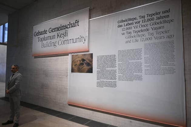 Gobeklitepe exhibition to open in Germany BERLIN, GERMANY - FEBRUARY 5: Gobeklitepe, known as the world’s oldest settlement and listed as a UNESCO World Heritage site, and the surrounding Tas Tepeler region are to be introduced with 93 selected artifacts in an exhibition in Germany, presenting the artistic expressions of early settled communities from birth and daily life to death across eight thematic sections, ahead of its opening in Berlin, Germany, on February 5, 2026. Halil Sagirkaya Anadolu Berlin Germany. Editorial use only. Please get in touch for any other usage.  Copyright: x2026xAnadoluxHalilxSagirkayax