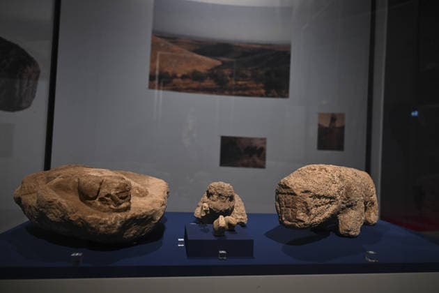 Gobeklitepe exhibition to open in Germany BERLIN, GERMANY - FEBRUARY 5: Gobeklitepe, known as the world’s oldest settlement and listed as a UNESCO World Heritage site, and the surrounding Tas Tepeler region are to be introduced with 93 selected artifacts in an exhibition in Germany, presenting the artistic expressions of early settled communities from birth and daily life to death across eight thematic sections, ahead of its opening in Berlin, Germany, on February 5, 2026. Halil Sagirkaya Anadolu Berlin Germany. Editorial use only. Please get in touch for any other usage.  Copyright: x2026xAnadoluxHalilxSagirkayax
