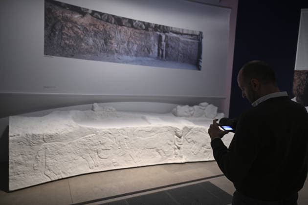 Gobeklitepe exhibition to open in Germany BERLIN, GERMANY - FEBRUARY 5: Gobeklitepe, known as the world’s oldest settlement and listed as a UNESCO World Heritage site, and the surrounding Tas Tepeler region are to be introduced with 93 selected artifacts in an exhibition in Germany, presenting the artistic expressions of early settled communities from birth and daily life to death across eight thematic sections, ahead of its opening in Berlin, Germany, on February 5, 2026. Halil Sagirkaya Anadolu Berlin Germany. Editorial use only. Please get in touch for any other usage.  Copyright: x2026xAnadoluxHalilxSagirkayax