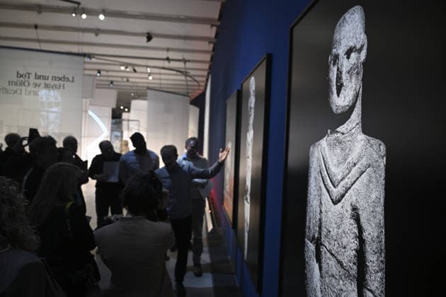 Gobeklitepe exhibition to open in Germany BERLIN, GERMANY - FEBRUARY 5: Gobeklitepe, known as the world’s oldest settlement and listed as a UNESCO World Heritage site, and the surrounding Tas Tepeler region are to be introduced with 93 selected artifacts in an exhibition in Germany, presenting the artistic expressions of early settled communities from birth and daily life to death across eight thematic sections, ahead of its opening in Berlin, Germany, on February 5, 2026. Halil Sagirkaya Anadolu Berlin Germany. Editorial use only. Please get in touch for any other usage.  Copyright: x2026xAnadoluxHalilxSagirkayax