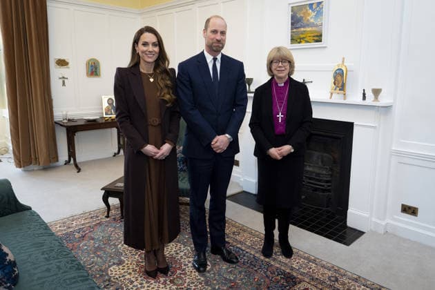 The Prince and Princess of Wales attend an audience with the Archbishop of Canterbury The Prince and Princess of Wales attend an audience with the Archbishop of Canterbury, Dame Sarah Mullally, in the Archbishop s study at Lambeth Palace, London, UK, on the 5th February 2026. Picture by Aaron Chown WPA-Pool London Lambeth Palace London United Kingdom  WHA-0807