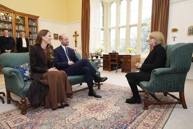 . 05 02 2026. London, United Kingdom. Prince William and Kate Middleton, the Prince and Princess of Wales , during an audience with the Archbishop of Canterbury, Dame Sarah Mullally , at Lambeth Palace in London.  xPoolx xi-Imagesx IIM-26553-0003
