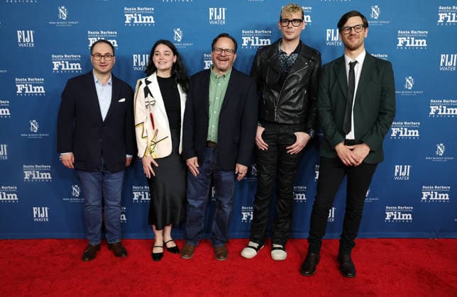 41st Annual Santa Barbara International Film Festival: Maltin Modern Master Award Honoring Adam Sandler 5 February 2026 . Santa Barbara, California - Madeleine Schumacher, Paul Bales, Brendan Petrizzo, Anthony Frith attend 41st Annual Santa Barbara International Film Festival: Maltin Modern Master Award Honoring Adam Sandler held at rlington Theatre in Santa Barbara., Credit:Sadou Faye Avalon United States, CA, Santa Barbara, Arlington Theatre  Copyright: xSadouxFayex xAvalonx 1072497362