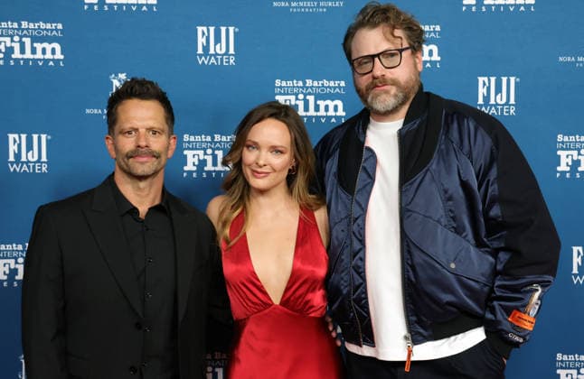 41st Annual Santa Barbara International Film Festival: Maltin Modern Master Award Honoring Adam Sandler 5 February 2026 . Santa Barbara, California Tim Doiron, Auden Thorton, Andy Hines attend 41st Annual Santa Barbara International Film Festival: Maltin Modern Master Award Honoring Adam Sandler held at rlington Theatre in Santa Barbara., Credit:Sadou Faye Avalon United States, CA, Santa Barbara, Arlington Theatre  Copyright: xSadouxFayex xAvalonx 1072497891