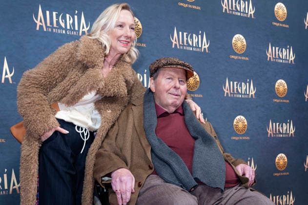 Ottfried Fischer mit Ehefrau Simone Brandlmeier bei der Premiere der Show Cirque du Soleil - Alegria auf der Theresienwiese. München, 05.02.2026