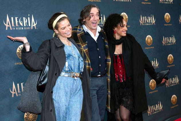 Solana Delta Kokol, Branko Buchberger und Dionne Wudu bei der Premiere der Show Cirque du Soleil - Alegria auf der Theresienwiese. München, 05.02.2026 *** Solana Delta Kokol, Branko Buchberger and Dionne Wudu at the premiere of the Cirque du Soleil Alegria show at the Theresienwiese in Munich, 05 02 2026 Foto:xN.xKolinzx xFuturexImagex alegria_6220