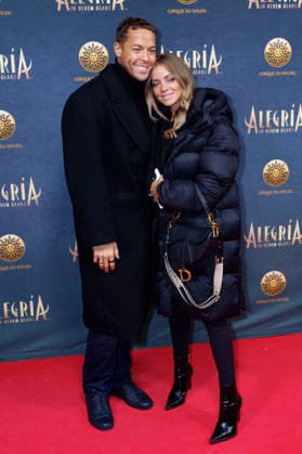 Andrej Mangold und Annika Jung bei der Premiere der Show Cirque du Soleil - Alegria auf der Theresienwiese. München, 05.02.2026 *** Andrej Mangold and Annika Jung at the premiere of the Cirque du Soleil Alegria show at the Theresienwiese in Munich, 05 02 2026 Foto:xN.xKolinzx xFuturexImagex alegria_6351