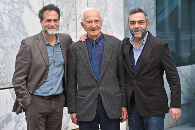 Foto IPP VB Foto Roma 06 02 2026 Photocall Rai Il marciatore, la vera story di Abdon Pamich Nella foto Fausto Maria Sciarappa, Abdon Pamich, Alessandro Casale Italy Photo Press - World Copyright