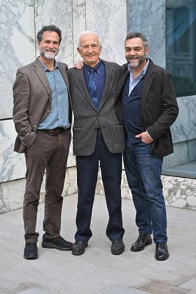 Foto IPP VB Foto Roma 06 02 2026 Photocall Rai Il marciatore, la vera story di Abdon Pamich Nella foto Fausto Maria Sciarappa, Abdon Pamich, Alessandro Casale Italy Photo Press - World Copyright