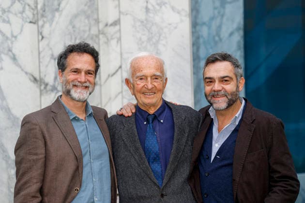 February 6, 2026, Rome, Rome, Italy: Photocall l for the film The Marciatore, featuring Abdon Pamich with Fausto Sciarappa and Alessandro Casale . rome, Italy 06 Feb 2026 Rome Italy  - ZUMAa289 20260206_zia_a289_043 Copyright: xCristianoxMinichiellox
