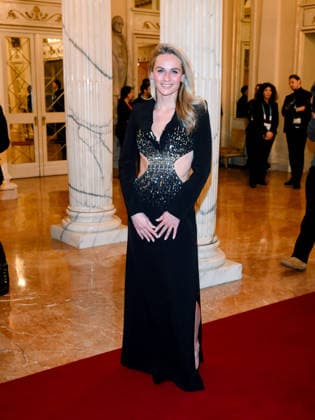 Milan, Milan Cortina 2026 Olympic Games, Welcome cocktail for guests at the Opening Ceremony at Teatro alla Scala. Pictured: Irene Schouten.  Copyright: xAlbertoxTerenghix xipa-agency.netx xComi Terenghix IPA_Agency_IPA71034866
