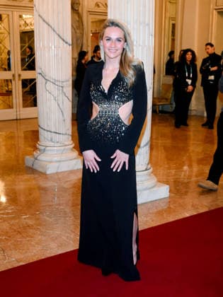 Milan, Milan Cortina 2026 Olympic Games, Welcome cocktail for guests at the Opening Ceremony at Teatro alla Scala. Pictured: Irene Schouten.  Copyright: xAlbertoxTerenghix xipa-agency.netx xComi Terenghix IPA_Agency_IPA71034867