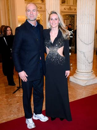 Milan, Milan Cortina 2026 Olympic Games, Welcome cocktail for guests at the Opening Ceremony at the Teatro alla Scala. Pictured: Irene Schouten, Erben Wennemars  Copyright: xAlbertoxTerenghix xipa-agency.netx xComi Terenghix IPA_Agency_IPA71034967