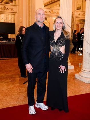 Milan, Milan Cortina 2026 Olympic Games, Welcome cocktail for guests at the Opening Ceremony at the Teatro alla Scala. Pictured: Irene Schouten, Erben Wennemars  Copyright: xAlbertoxTerenghix xipa-agency.netx xComi Terenghix IPA_Agency_IPA71034971