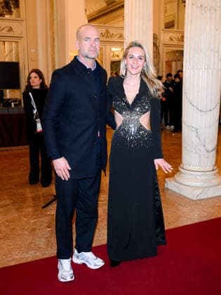 Milan, Milan Cortina 2026 Olympic Games, Welcome cocktail for guests at the Opening Ceremony at the Teatro alla Scala. Pictured: Irene Schouten, Erben Wennemars  Copyright: xAlbertoxTerenghix xipa-agency.netx xComi Terenghix IPA_Agency_IPA71034974