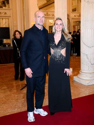 Milan, Milan Cortina 2026 Olympic Games, Welcome cocktail for guests at the Opening Ceremony at the Teatro alla Scala. Pictured: Irene Schouten, Erben Wennemars  Copyright: xAlbertoxTerenghix xipa-agency.netx xComi Terenghix IPA_Agency_IPA71034979