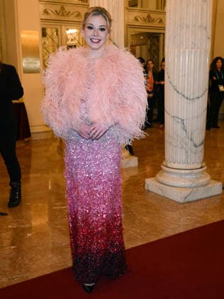 Milan, Milan Cortina 2026 Olympic Games, Welcome cocktail for guests at the Opening Ceremony at Teatro alla Scala. Pictured: Gracie Gold  Copyright: xAlbertoxTerenghix xipa-agency.netx xComi Terenghix IPA_Agency_IPA71036264