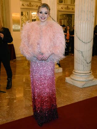Milan, Milan Cortina 2026 Olympic Games, Welcome cocktail for guests at the Opening Ceremony at Teatro alla Scala. Pictured: Gracie Gold  Copyright: xAlbertoxTerenghix xipa-agency.netx xComi Terenghix IPA_Agency_IPA71036268