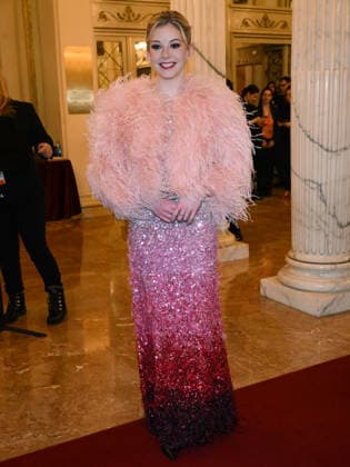 Milan, Milan Cortina 2026 Olympic Games, Welcome cocktail for guests at the Opening Ceremony at Teatro alla Scala. Pictured: Gracie Gold  Copyright: xAlbertoxTerenghix xipa-agency.netx xComi Terenghix IPA_Agency_IPA71036274