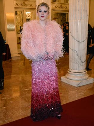 Milan, Milan Cortina 2026 Olympic Games, Welcome cocktail for guests at the Opening Ceremony at Teatro alla Scala. Pictured: Gracie Gold  Copyright: xAlbertoxTerenghix xipa-agency.netx xComi Terenghix IPA_Agency_IPA71036281