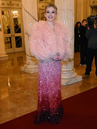 Milan, Milan Cortina 2026 Olympic Games, Welcome cocktail for guests at the Opening Ceremony at Teatro alla Scala. Pictured: Gracie Gold  Copyright: xAlbertoxTerenghix xipa-agency.netx xComi Terenghix IPA_Agency_IPA71036282