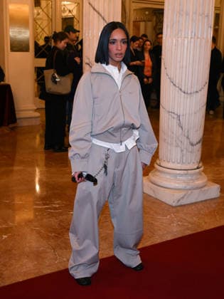 Milan, Milan Cortina 2026 Olympic Games, Welcome cocktail for guests at the Opening Ceremony at Teatro alla Scala. Pictured: Dina Ayada  Copyright: xAlbertoxTerenghix xipa-agency.netx xComi Terenghix IPA_Agency_IPA71036300
