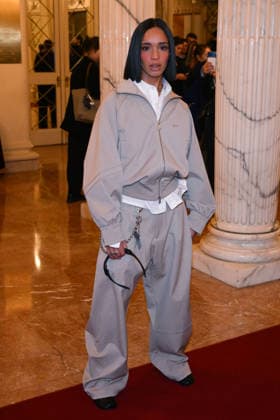 Milan, Milan Cortina 2026 Olympic Games, Welcome cocktail for guests at the Opening Ceremony at Teatro alla Scala. Pictured: Dina Ayada  Copyright: xAlbertoxTerenghix xipa-agency.netx xComi Terenghix IPA_Agency_IPA71036302