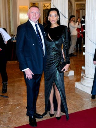 Milan, Milan Cortina 2026 Olympic Games, Welcome cocktail for guests at the Opening Ceremony at the Teatro alla Scala. Pictured: Boris Becker, Lilian de Carvalho Monteiro  Copyright: xAlbertoxTerenghix xipa-agency.netx xComi Terenghix IPA_Agency_IPA71036474