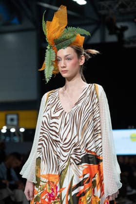 Modad catwalk during Madrid Fashion Week in Madrid - 06 Feb 2026 A model walks the runway in a design by designer DIDESANT at the Modad catwalk during the Madrid Fashion Week at Ifema. Madrid Spain Copyright: xAtilanoxGarciax xSOPAxImagesx photos04290
