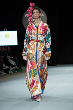 Modad catwalk during Madrid Fashion Week in Madrid - 06 Feb 2026 A model walks the runway in a design by designer DIDESANT at the Modad catwalk during the Madrid Fashion Week at Ifema. Madrid Spain Copyright: xAtilanoxGarciax xSOPAxImagesx photos04291