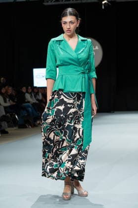 Modad catwalk during Madrid Fashion Week in Madrid - 06 Feb 2026 A model walks the runway in a design by designer ÁNGEL IGLESIAS at the Modad catwalk during Madrid Fashion Week at Ifema. Madrid Spain Copyright: xAtilanoxGarciax xSOPAxImagesx photos04304