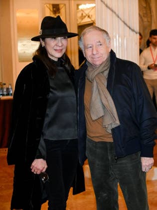 Milan, Milan Cortina 2026 Olympic Games, Welcome cocktail for guests at the Opening Ceremony at Teatro alla Scala. Pictured: Michelle Yeoh. Jean Todt  Copyright: xAlbertoxTerenghix xipa-agency.netx xComi Terenghix IPA_Agency_IPA71037297