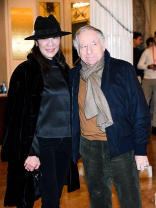 Milan, Milan Cortina 2026 Olympic Games, Welcome cocktail for guests at the Opening Ceremony at Teatro alla Scala. Pictured: Michelle Yeoh. Jean Todt  Copyright: xAlbertoxTerenghix xipa-agency.netx xComi Terenghix IPA_Agency_IPA71037300