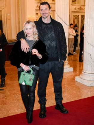 Milan, Olympic Games Milano Cortina 2026, Welcome cocktail for guests at the Opening Ceremony at the Teatro alla Scala in the photo: Zlatan Ibrahimovi? with his wife Helena Seger,  Copyright: xAlbertoxTerenghix xipa-agency.netx xComi Terenghix IPA_Agency_IPA71037330