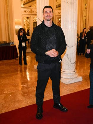 Milan, Milan Cortina 2026 Olympic Games, Welcome cocktail for guests at the Opening Ceremony at Teatro alla Scala. Pictured: Zlatan Ibrahimovi?.  Copyright: xAlbertoxTerenghix xipa-agency.netx xComi Terenghix IPA_Agency_IPA71037347