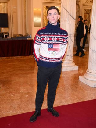 Milan, Milan Cortina 2026 Olympic Games, Welcome cocktail for guests at the Opening Ceremony at Teatro alla Scala. Pictured: Adam Rippon  Copyright: xAlbertoxTerenghix xipa-agency.netx xComi Terenghix IPA_Agency_IPA71037401