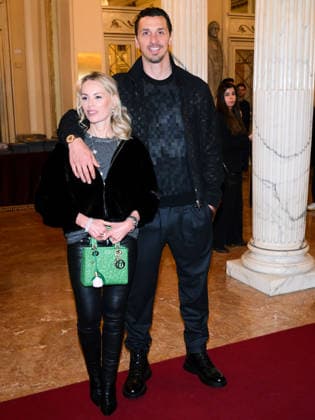 Milan, Olympic Games Milano Cortina 2026, Welcome cocktail for guests at the Opening Ceremony at the Teatro alla Scala in the photo: Zlatan Ibrahimovi? with his wife Helena Seger,  Copyright: xAlbertoxTerenghix xipa-agency.netx xComi Terenghix IPA_Agency_IPA71037335