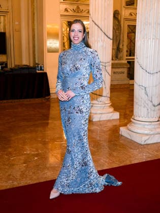 Milan, Milan Cortina 2026 Olympic Games, Welcome cocktail for guests at the Opening Ceremony at the Teatro alla Scala. Pictured: Carolina Kostner.  Copyright: xAlbertoxTerenghix xipa-agency.netx xComi Terenghix IPA_Agency_IPA71038530