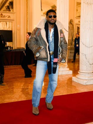 Milan, Milan Cortina 2026 Olympic Games, Welcome cocktail for guests at the Opening Ceremony at the Teatro alla Scala. Pictured: Usher  Copyright: xAlbertoxTerenghix xipa-agency.netx xComi Terenghix IPA_Agency_IPA71038988