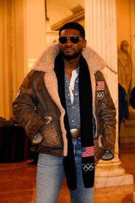 Milan, Milan Cortina 2026 Olympic Games, Welcome cocktail for guests at the Opening Ceremony at the Teatro alla Scala. Pictured: Usher  Copyright: xAlbertoxTerenghix xipa-agency.netx xComi Terenghix IPA_Agency_IPA71039006