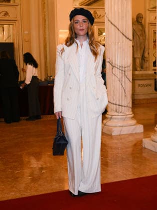 Milan, Milan Cortina 2026 Olympic Games, Welcome cocktail for guests at the Opening Ceremony at Teatro alla Scala. Pictured: Maggie Rogers  Copyright: xAlbertoxTerenghix xipa-agency.netx xComi Terenghix IPA_Agency_IPA71038493