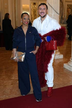 Milan, Milan Cortina 2026 Olympic Games, Welcome Cocktail for Guests at the Opening Ceremony at Teatro alla Scala - Monique Coleman, Michael Webber  Copyright: xAlbertoxTerenghix xipa-agency.netx xComi Terenghix IPA_Agency_IPA71043132
