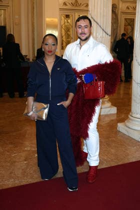 Milan, Milan Cortina 2026 Olympic Games, Welcome Cocktail for Guests at the Opening Ceremony at Teatro alla Scala - Monique Coleman, Michael Webber  Copyright: xAlbertoxTerenghix xipa-agency.netx xComi Terenghix IPA_Agency_IPA71043129
