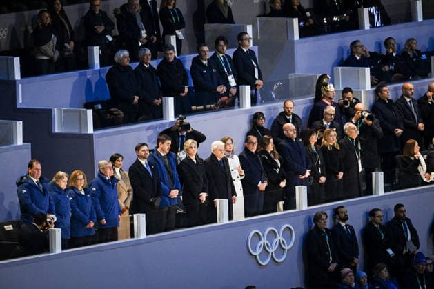 Winter Olympic Games Milano Cortina 2026 Opening Night Pre-Show San Siro Stadium - Milan, Italy ?;Kristin Kloster Aasen;Claudia Bach;Thomas Bach;Usha Vance;James David Vance;Tyrone Seward;Kirsty Coventry;Sergio Mattarella;Laura Mattarella;Ignazio La Russa;Laura de Cicco;Lorenzo Fontana;Emilia Romano;Giorgia Meloni;Giovanni Amoroso Winter Olympic Games Milano Cortina 2026 Opening Night Pre-Show San Siro Stadium - Milan, Italy 6th February 2026 SGPItalia id 134457_003 Not Exclusive  Copyright: xALFONSOxCATALANO SGPITALIAx