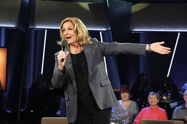 Bettina Tietjen moderiert die NDR Talk Show, Fototermin am 30.1.2026, Ausstrahlung der Sendung am 6.2.2026 im 3. Programm des NDR Fernsehen, Fernsehstudio Hamburg Lokstedt