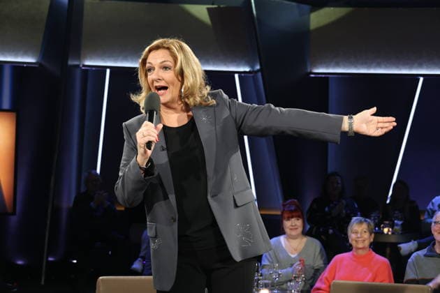 Bettina Tietjen moderiert die NDR Talk Show, Fototermin am 30.1.2026, Ausstrahlung der Sendung am 6.2.2026 im 3. Programm des NDR Fernsehen, Fernsehstudio Hamburg Lokstedt